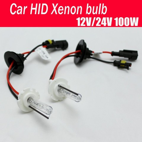 Bombilla de Xenón Hid para coche, repuesto de faros antiniebla, 12v/24v, 100w, H1, H7, H3, H11, 9005, 9006, D2h, 2 uds. (1 par) ► Foto 1/1