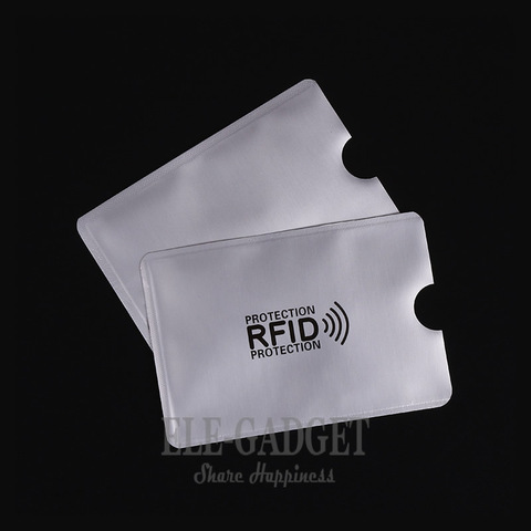10 unidades unids Anti-Escaneo funda de tarjeta de crédito RFID Protector de tarjeta Anti-magnética aluminio de aluminio soporte de tarjeta de Banco portátil ► Foto 1/6