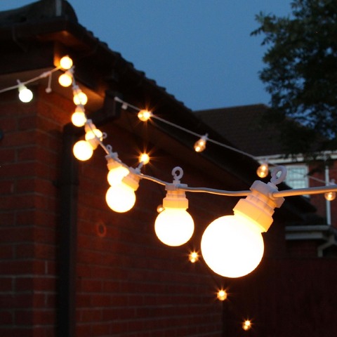 Guirnalda de luces LED para Navidad, 25 bombillas de 23M, para Patio, decoración para fiesta de boda al aire libre ► Foto 1/6