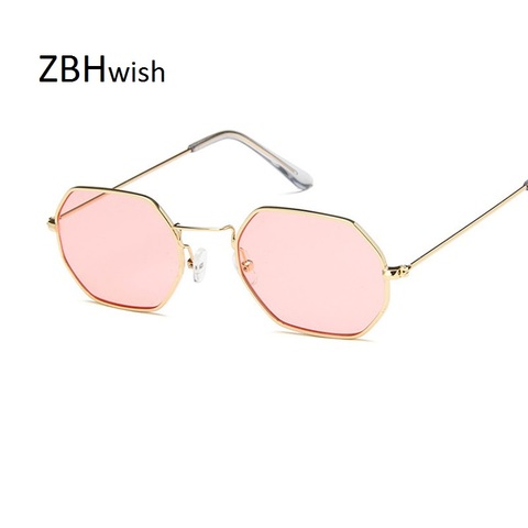 ZBHwish 2017 gafas de sol cuadradas mujeres hombres Retro moda Rosa oro gafas de sol marca gafas transparentes mujer gafas de sol ► Foto 1/5