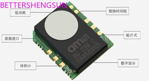 Módulo de sensor de calidad del aire interior, dispositivo de alta precisión, iaq-core C, baja potencia, TVOC iaq-core ► Foto 1/1