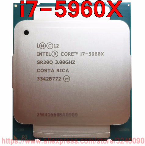 Original CPU Intel CORE i7 edición extrema procesador i7 5960X 3,00 GHz 20M 8 núcleos i7-5960X Socket2011-3 envío gratis ► Foto 1/1