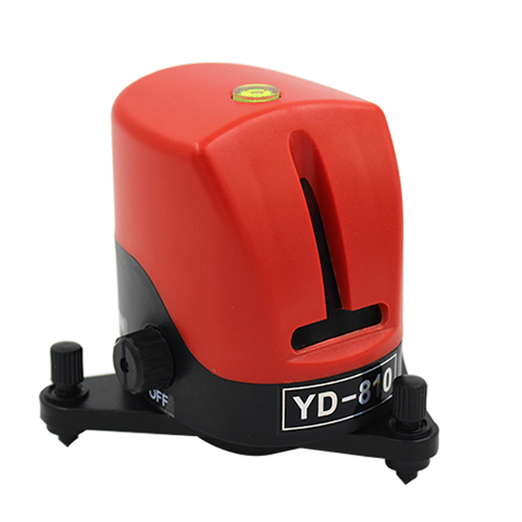 YD-810-Nivel láser rojo autonivelante, instrumento portátil de 360 grados, longitud de onda de 635nm, 1V1H, 2 líneas, 1 punto ► Foto 1/6