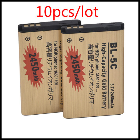 10 unids/lote batería BL-5C de Li-Ion de la batería de litio para Nokia 1000, 1010, 1100, 1108, 1110, 1111, 1112 batería 1116 5C BL5C ► Foto 1/5
