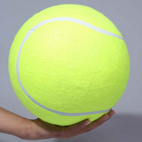 Pelota de tenis gigante para mascotas, juguete masticable para perros y perros, firma, suministros para niños, gran oferta, 24cm/9,5 pulgadas ► Foto 1/6