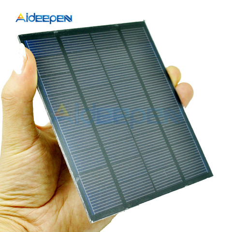 Panel Solar 0,05 W 0,6 W 1W 1,5 W Mini sistema de energía Solar DIY para células solares batería cargador de teléfono móvil 0,5 V 6V 9V iluminación del hogar ► Foto 1/6