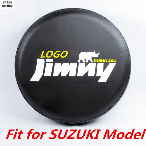 Cubierta protectora de cuero de PVC para rueda de repuesto, accesorios de coche para 2012, 2013, 2014, Suzuki jimny 14 #, cuatro colores ► Foto 1/6