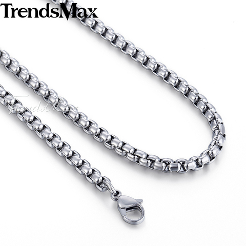 Collar de acero inoxidable para hombre y mujer, cadena de eslabones, regalos de joyería para hombre y mujer, KKN479, venta al por mayor ► Foto 1/6