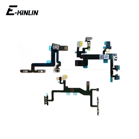 De alta calidad para el iPhone 4 4S 5 5S 5C 6 6 S Plus volumen botón interruptor de alimentación Botón clave Flex Cable ► Foto 1/6