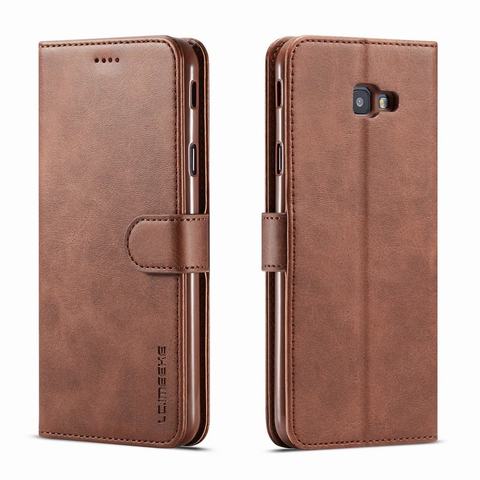 Funda de cuero con tapa para Samsung Galaxy J4 2022, Vintage, para Samsung J4 Plus 2022, magnética, de lujo ► Foto 1/6