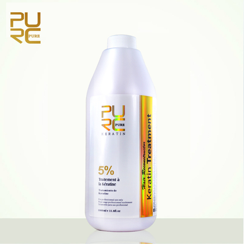 PURC-Tratamiento de queratina brasileña para el cabello, formalina, 5%, 1000ml, gran oferta, cuidado del cabello y máscara para el cabello, Envío Gratis, puro ► Foto 1/6