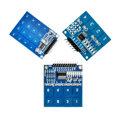 Sensor táctil Digital TTP224 / TTP226/TTP229, 4 / 8 / 16 canales, módulo capacitivo táctil ► Foto 1/4