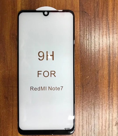 Nuevo Redmi Note 7 curva completa pegamento película de vidrio Protector de pantalla para Redmi Note 7 6 5 pro 5 Plus nota 4X Mi6X Mi9 Mi8 SE F1 Redmi Note 7 ► Foto 1/1