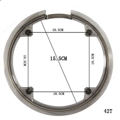 Juego de manivela para bicicleta de montaña, cubierta protectora, plato de bicicleta, protector de cadena, CZP001, 36T/40T/42T/44T/46T/48T/52T ► Foto 1/6