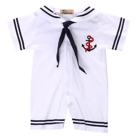 Pelele de Sailor para bebé recién nacido, traje de estilo, conjunto de una pieza ► Foto 1/4