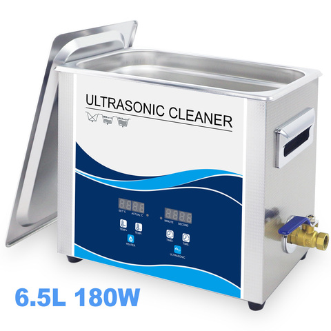 Limpiador ultrasónico Industrial 6L, Control de calefacción DIGITAL, 180W, baño de acero inoxidable, tatuaje, herramientas de uñas, Dental ► Foto 1/1