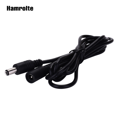 Hamrolte 2,1mm x 5,5 DC12V Cable de extensión de alimentación para cámara de seguridad vigilancia 3 m/5 M /10 m opcional ► Foto 1/1