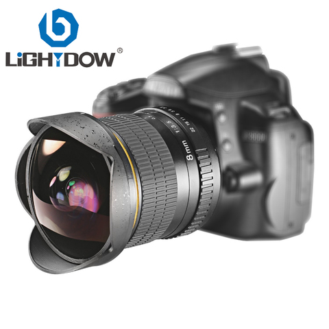 Lightdow 8mm F/3,5 Ultra gran angular lente de ojo de pez para cámaras Nikon DSLR D3100 D3200 D5200 D5500 D7000 d7200 D7100 D7300 D7500 ► Foto 1/6