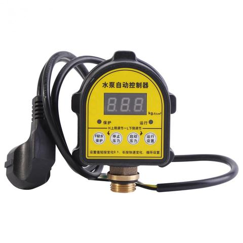 220V Digital LCD DispalyWater Pump interruptor de Control de Presión Automático controlador de presión eletrónico bomba de agua interruptor de encendido y apagado ► Foto 1/6