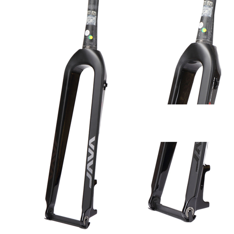 JAVA super luz 26 y 27,5 "carbono MTB 9mm Tapered horquilla bicicleta 27,5 freno de disco de bicicleta de montaña de carbono de horquilla - Historial de precios y revisión