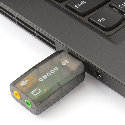 Tarjeta de sonido externa para ordenador, adaptador USB de 3,5mm, interfaz de Audio 3D, auriculares, micrófono, tarjeta de Audio ► Foto 1/6