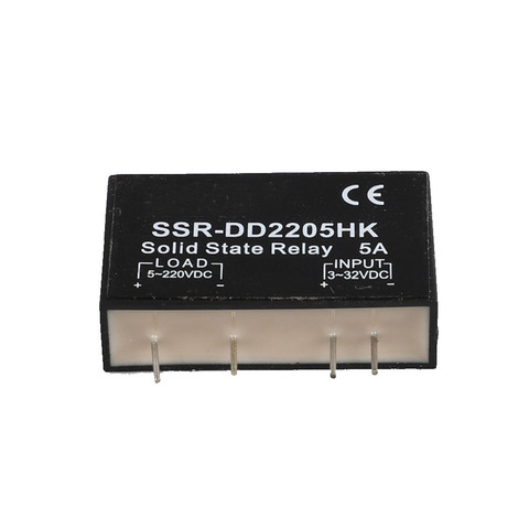 PCB dedicado con pines, SSR-DD2205HK, 5A, DC-DC, relé de estado sólido, SSR-DD2205HK ► Foto 1/3