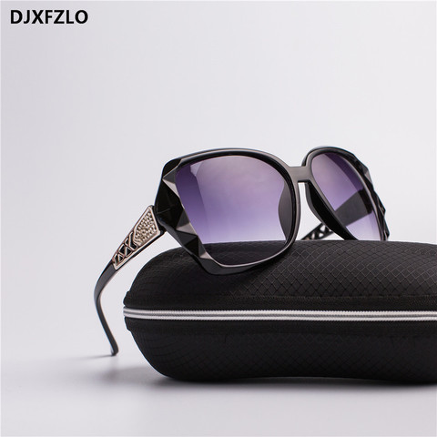 DJXFZLO 2022 nuevo gran marco de gafas de sol de las mujeres de alta calidad de espejo de moda gafas de sol de las mujeres marca UV400 ► Foto 1/6