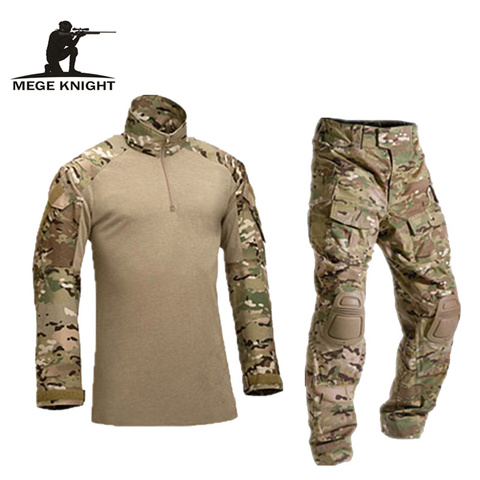 Uniforme militar táctico ropa Ejército del uniforme de combate militar pantalones tácticos con rodilleras ropa de camuflaje ► Foto 1/6