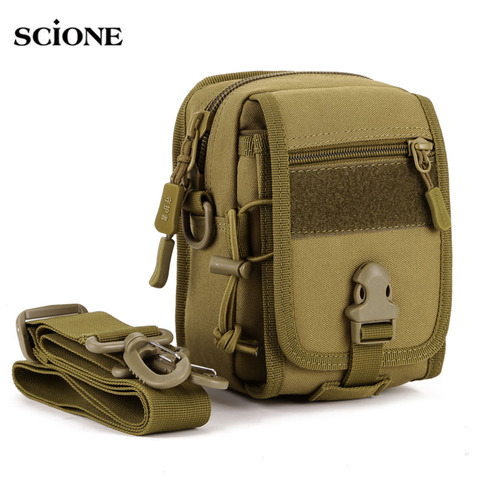 Bolsa táctica Molle impermeable, bolsa organizadora EDC, riñonera, correa de hombro militar, nailon, Camping, paquete pequeño XA582WA ► Foto 1/6