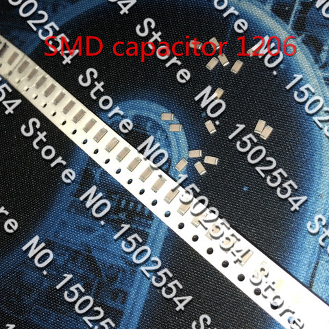 50 unids/lote SMD condensador de cerámica 1206 100PF 1KV 1000V 50V 500V NPO C0G 5% condensador de alto voltaje ► Foto 1/1