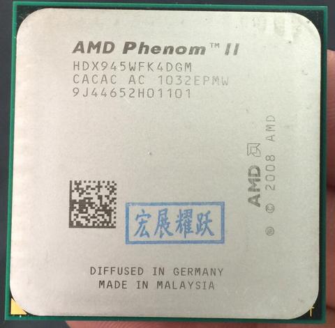 AMD Phenom II X4 945-HDX945WFK4DGM C3 AMD 945X945 95 W 95 W Quad-Core AM3 938 CPU 100% funciona correctamente escritorio procesador ► Foto 1/1