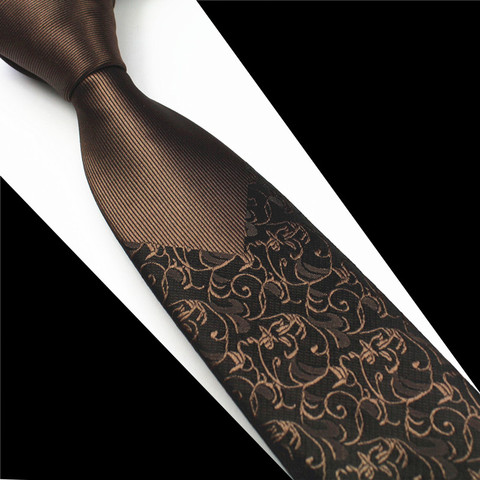 GUSLESON New Skinny Mens corbatas lujo Hombre Floral corbatas punto Hombre 6 cm corbata delgada gravata clásico de negocios Casual corbata para hombres ► Foto 1/6