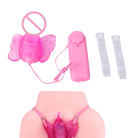 Masajeador vibratorio estimulador con correa de mariposa nuevo vibrador de clítoris para adultos juguete sexual para mujeres ► Foto 1/6