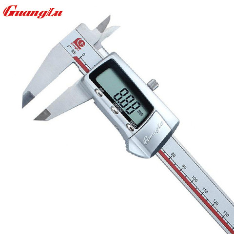 GUANGLU-calibrador Digital Vernier de acero inoxidable, 6 