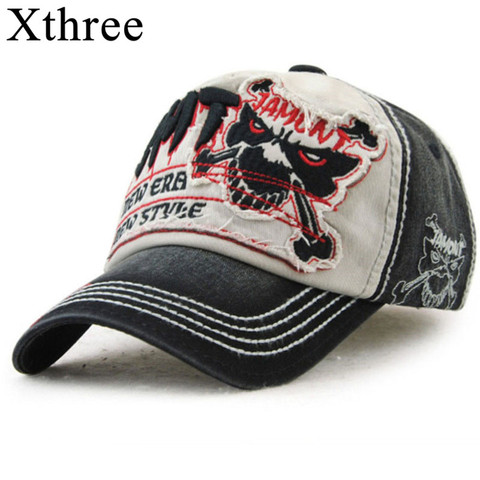 Xthree-gorra de béisbol tiempo libre para hombre y mujer, gorra de algodón a la moda, Snapback, accesorios de moda, venta al por mayor ► Foto 1/6