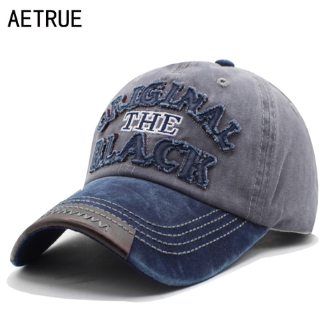 Aetrue marca hombres SnapBack mujeres gorra de béisbol sombreros para hombres casquette casquillos del papá gorras algodón ajustable sombrero carta ► Foto 1/6