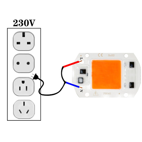 Lámpara LED COB de espectro completo, luz Led de 230V, 5W, 10W, 20W, 30W, 50W para cultivo de plantas y flores, AC110V ► Foto 1/6