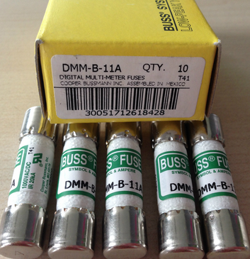 1000V DMM-B-11A DMM 11 fusible BUSS AMP para FLUKE multímetro DIGITAL BUSSMANN Series ► Foto 1/1