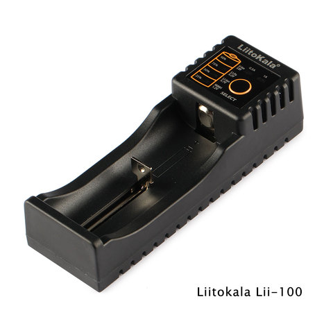 Cargador de batería LiitoKala Lii-100 Li-ion NiMH Liepo4 USB para 10440/17670/18490/16340 (RCR123) /14500/18350/18650, potencia móvil ► Foto 1/4