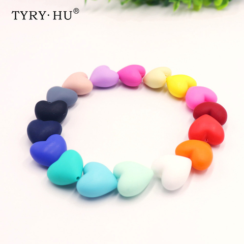 TYRY. HU 10 Unid silicona bebé chupete dentición masticable enfermería Newborn Teether dentición collar Accesorios ► Foto 1/6