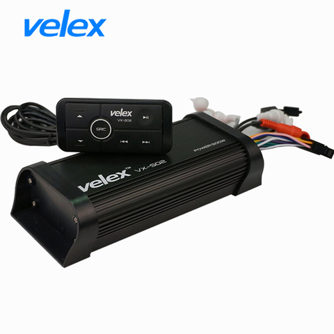 Amplificador Bluetooth marino a prueba de agua con USB AUX Audio Streaming música teléfono inteligente carga para UTV ATV motocicleta barco ► Foto 1/6