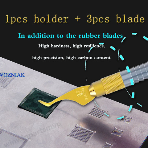 Cuchillo reparado CPU A7 A8 A9 A10 placa base Burin quitar cuchillos de procesadores de teléfono para iPhone Chip IC reparación delgada herramientas ► Foto 1/5