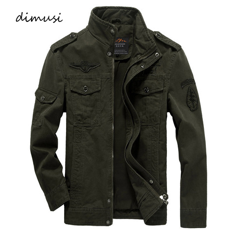 DIMUSI, cazadora informal de otoño para hombre, abrigo táctico militar para hombre, prendas de vestir ajustadas de béisbol para hombre, chaquetas rompevientos 6XL ► Foto 1/6