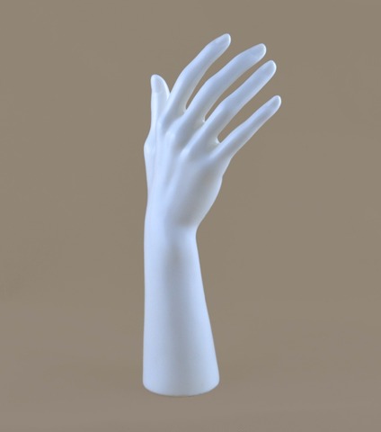 Nuevo 1PC mano de maniquí brazo pantalla Base guantes de mujer figura de soporte para joyas corto blanco de 10 pulgadas ► Foto 1/6
