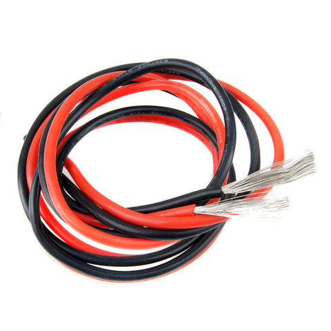 1 metro rojo + 1 metro Color negro Cable de silicona 10AWG 12AWG 14AWG 16 AWG Cable Flexible de silicona para RC Lipo Cable de conexión de batería ► Foto 1/5