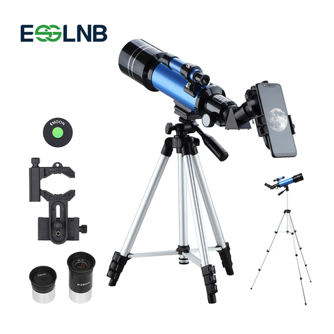 Telescopio con trípode ajustable para niños principiantes, Monocular espacial para ver la luna con imagen eréctica, 70400 ► Foto 1/1