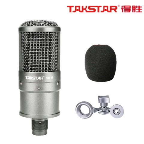 Takstar-micrófono condensador SM-8B de alta calidad, para ordenador, grabación de canciones con tarjeta de sonido, sin maleta ► Foto 1/5