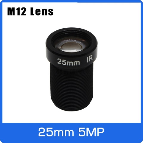 5 megapíxeles M12 fijo 1/2 pulgadas 25mm CCTV lente de larga distancia vista para 1080 p/4MP/5MP AHD cámara IP Cámara envío gratis ► Foto 1/5