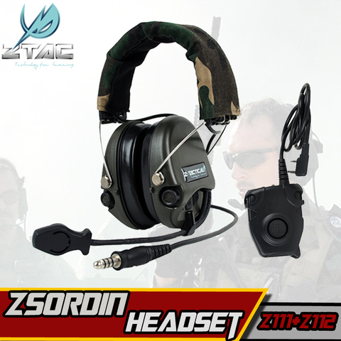Z TAC-auriculares tácticos Softair Sordin Z112 PTT Midland kenwood, cascos tácticos para disparar Arsoft Active ► Foto 1/6