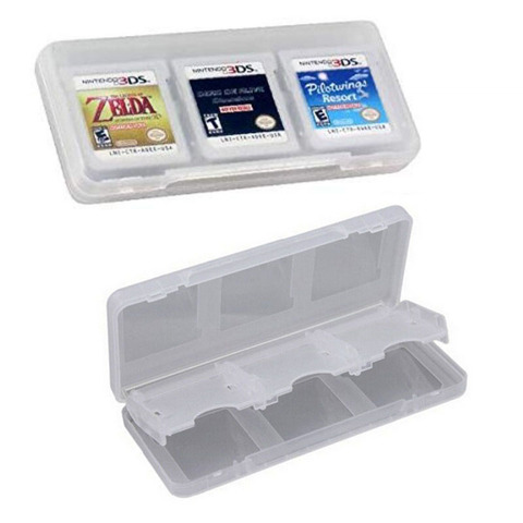 6in1 claro plástico duro protector tarjetas de juego de caja de almacenamiento para Nintendo 2DS NDS NDSL NDSI nuevo 3DS LL/XL 3DSXL 3DSLL ► Foto 1/3